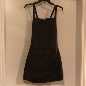 Black faux leather jumper